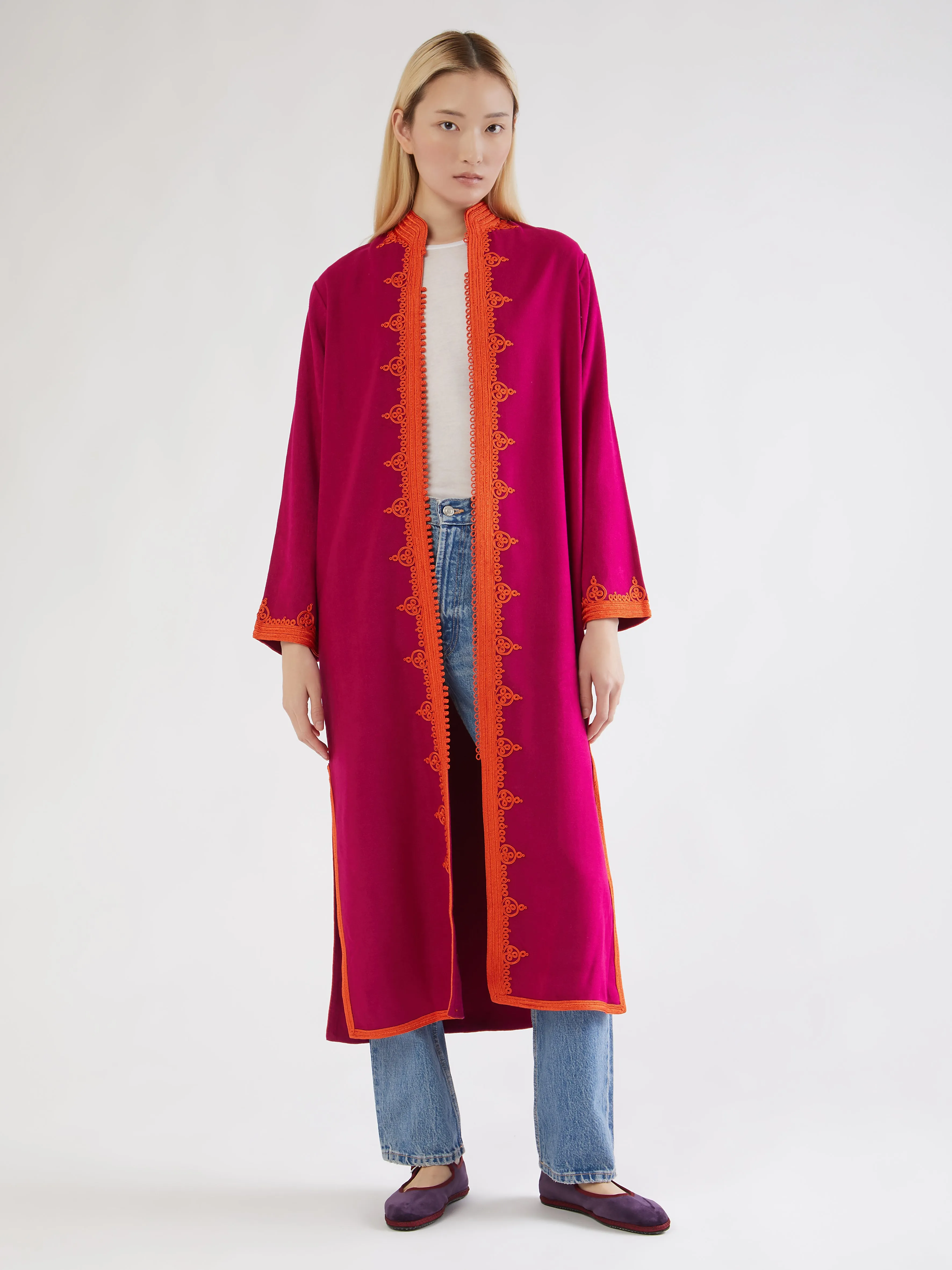 Moroccan cashmere coat Windproof Design