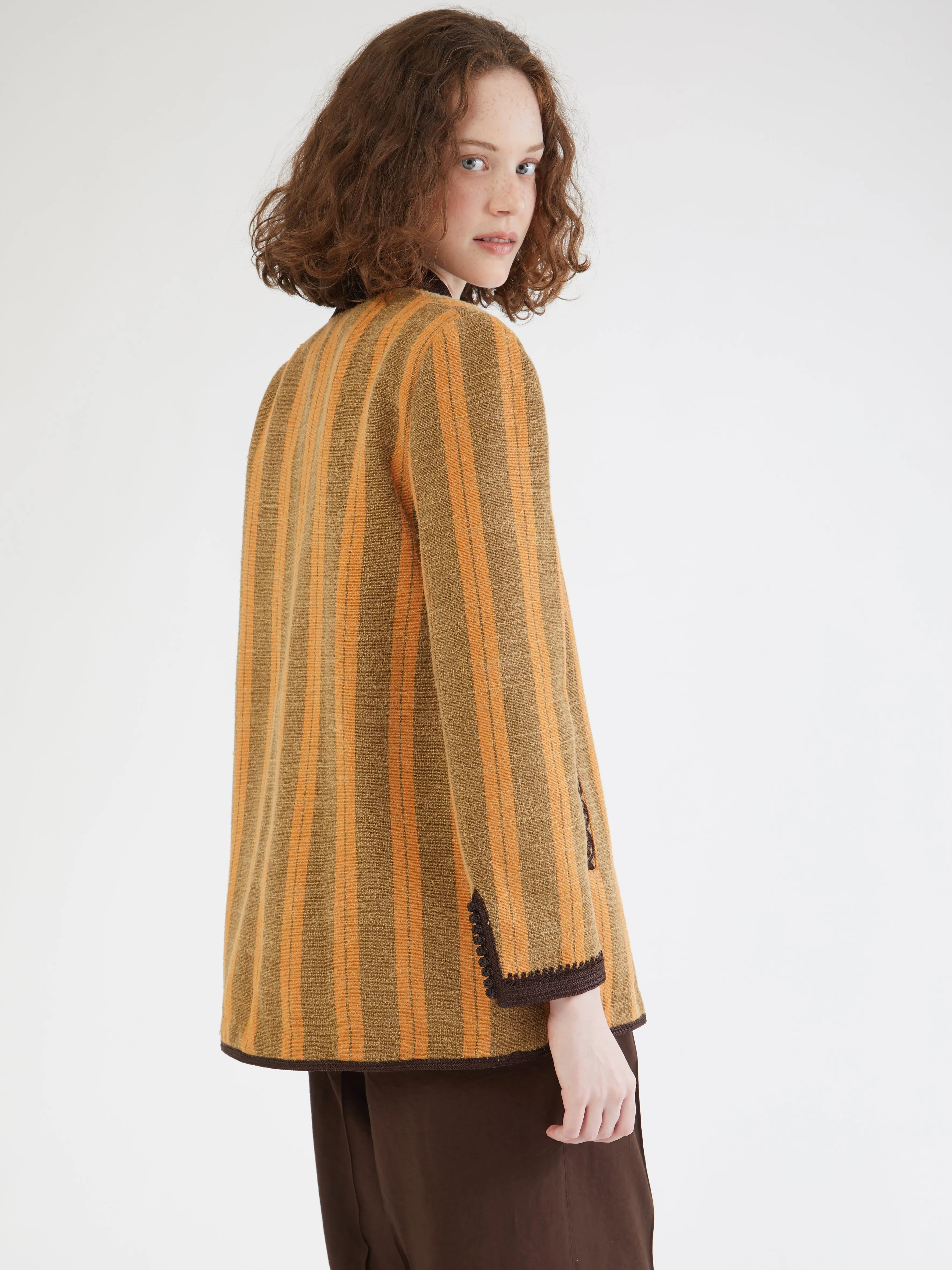 BreathableFabric Moroccan linen blazer