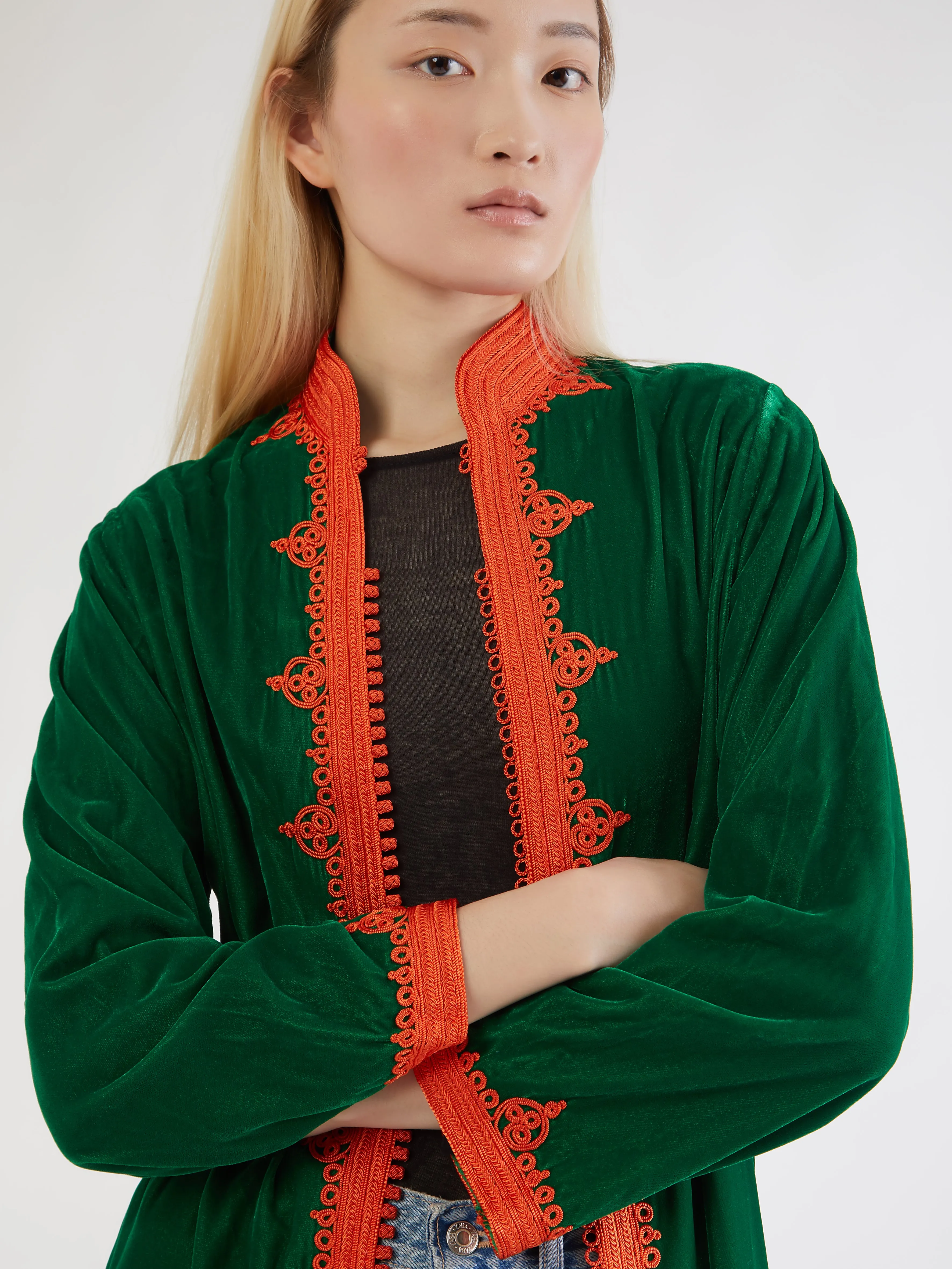 Transitional Layer Moroccan velvet coat