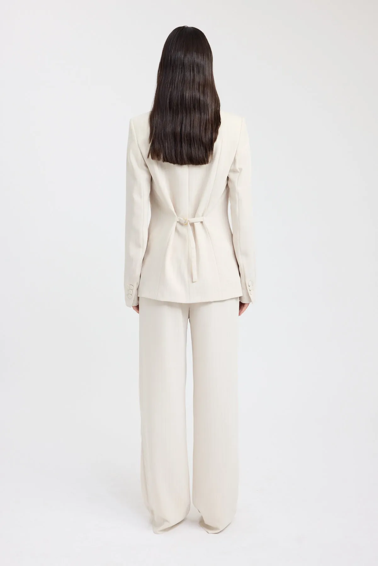 Oslo Cinched Blazer anti static coating Transitional Look