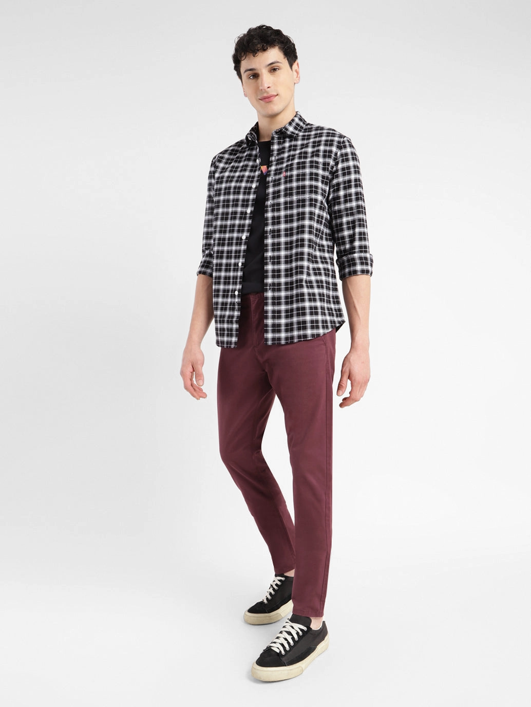 Men's 512 Maroon Slim Tapered Fit Chinos OdorResistantTreatment