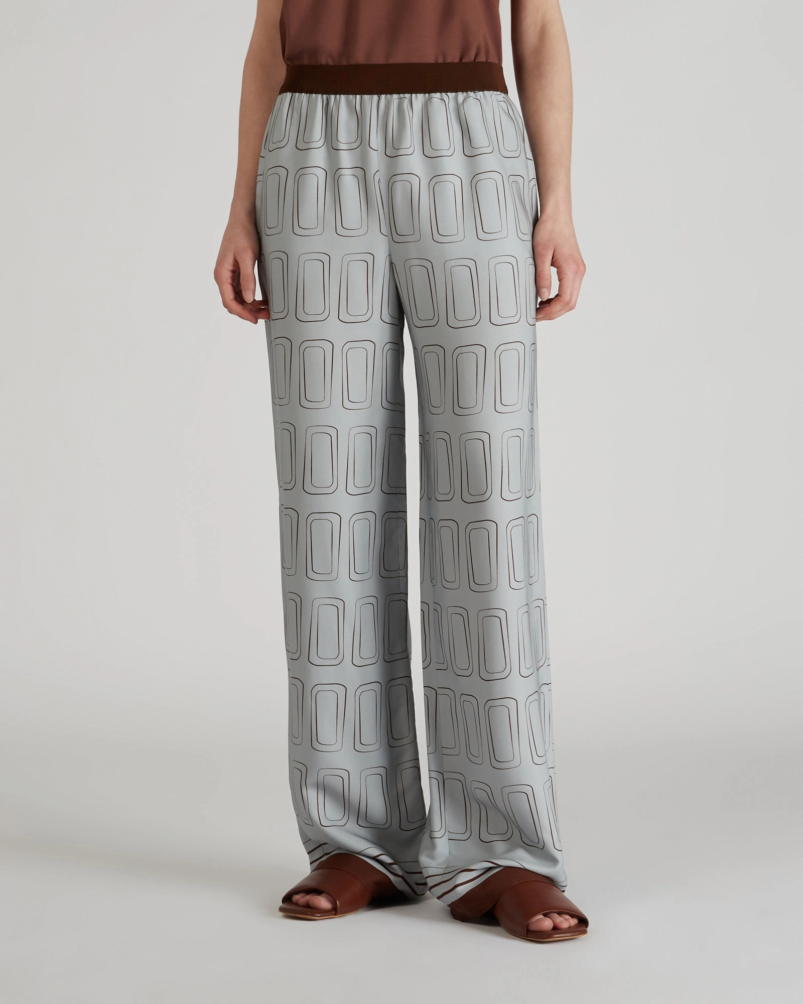 Flexible Waist Form Fit Comfort Viscose twill trousers