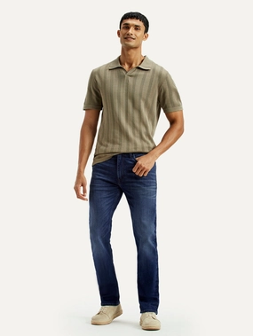 Men's Redloop 513 Light Indigo Slim Straight Fit Mid Rise Jeans Trusted Outfit