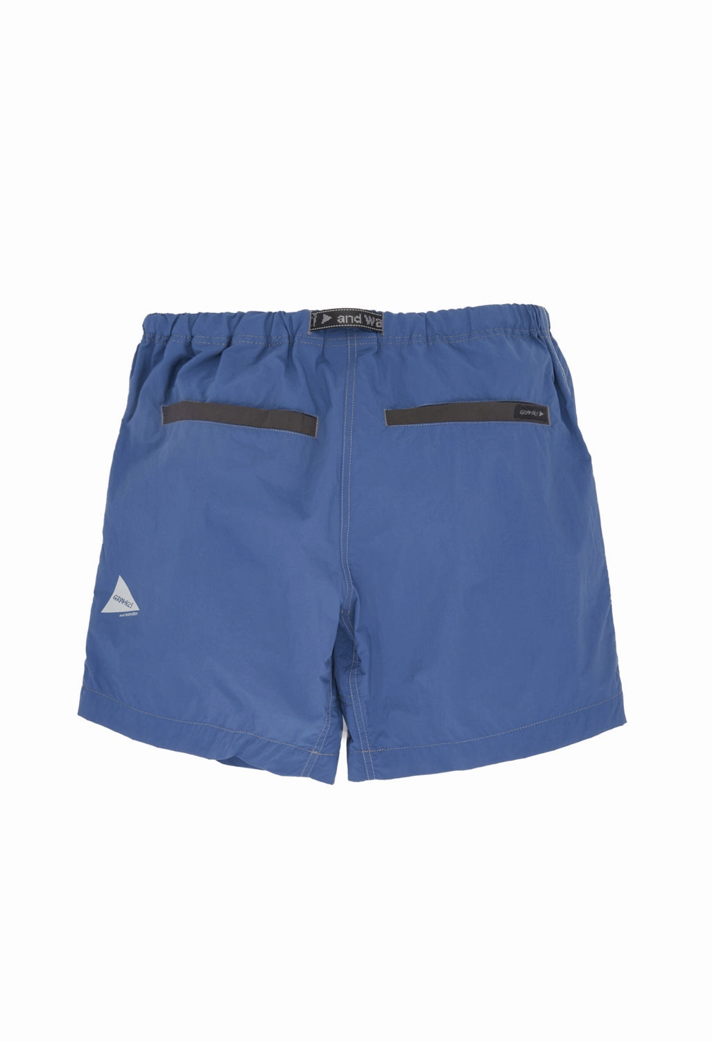 Double Layered Knees Simple Flex Gramicci x And Wander Men's Brushed Nylon Shorts - Blue