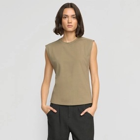 Casual Look City Smart Nana Organic Cotton Structured-Shoulder Tee