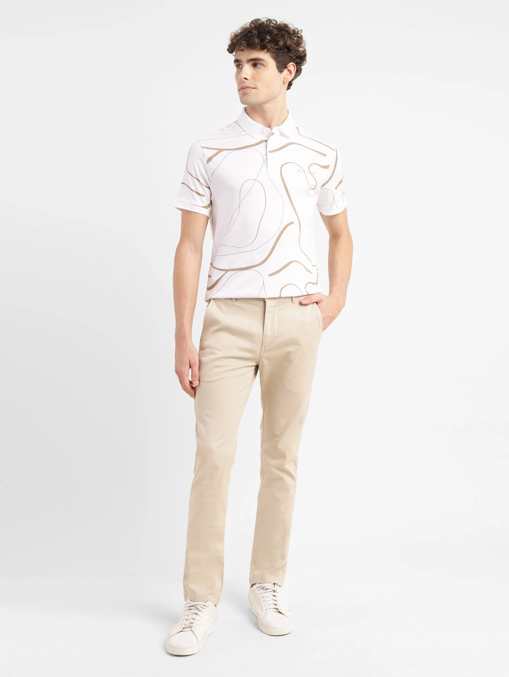 Quick Dry Wear No Ride Men's 511 Beige Slim Fit Chinos
