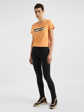 Women's 710 Black Skinny Fit Mid Rise Jeans Easy Option