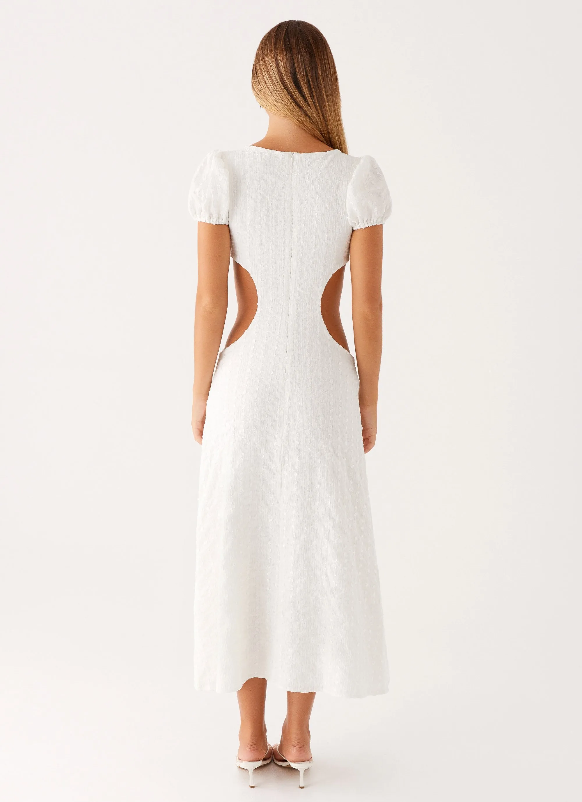 Sophisticated Line Office Classic Myley Midi Dress - White