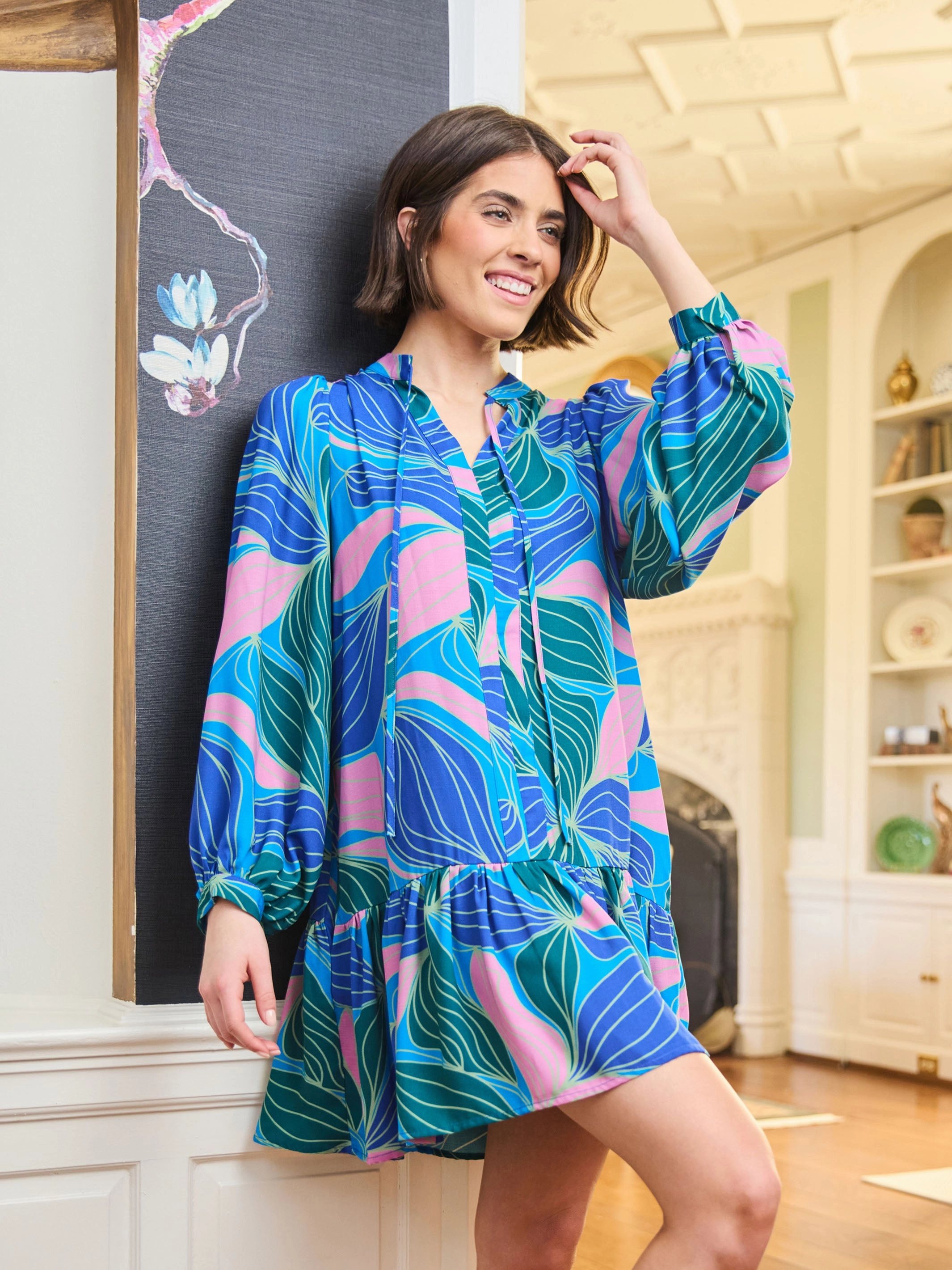Influencer-Approved Natasha Dress | Glow Over Blue