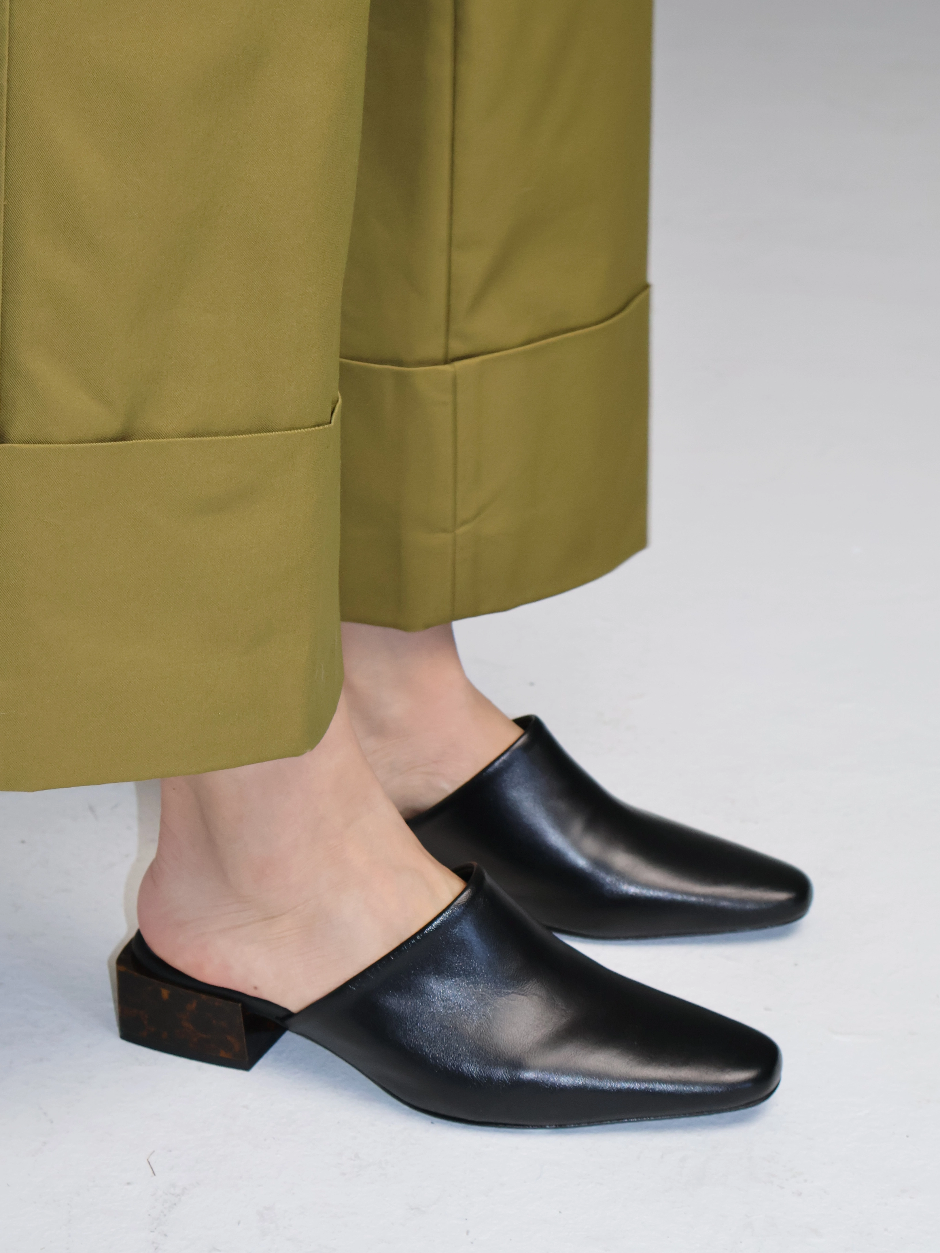 Navio Black Mule Stylish Boots Summer Sandals