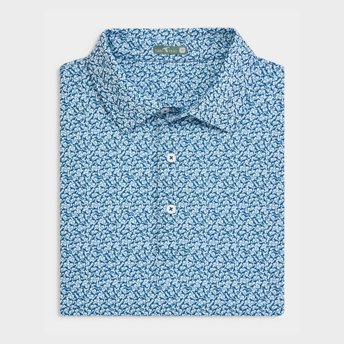 Navy Helmet Havoc Printed Performance Polo Comfort Design