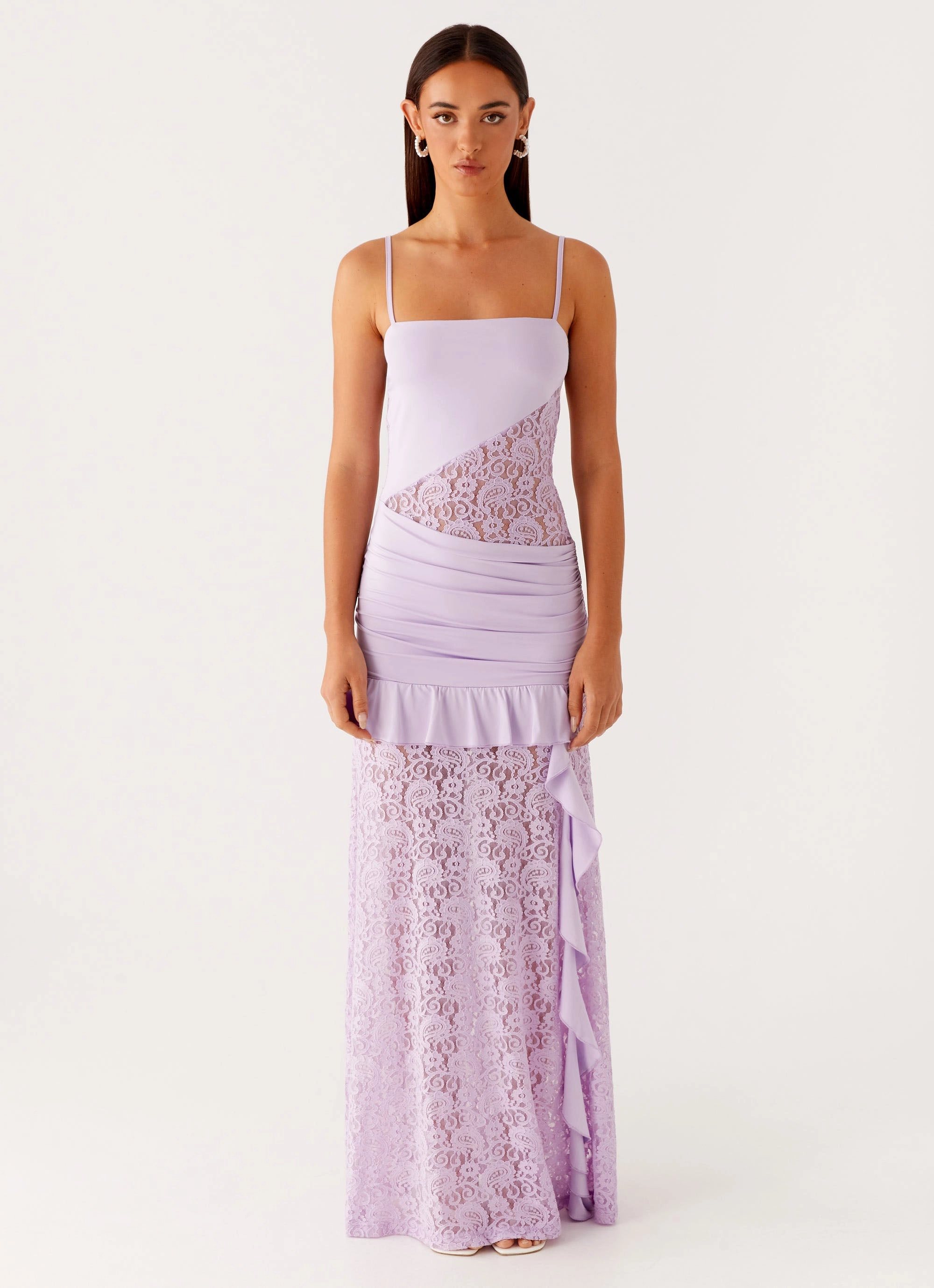 New Romance Maxi Dress - Lilac Date-Night Tassel-Detail