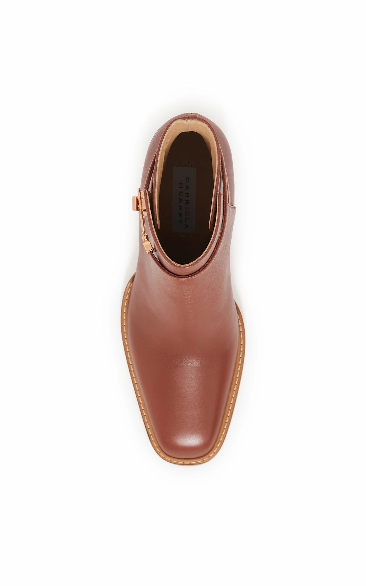 Seamless Comfort Rural Traveler Nina Clasp Ankle Boot in Cognac Leather