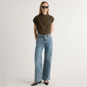 Kenny Asymmetric-Neck Tee Breathable Wear Fit