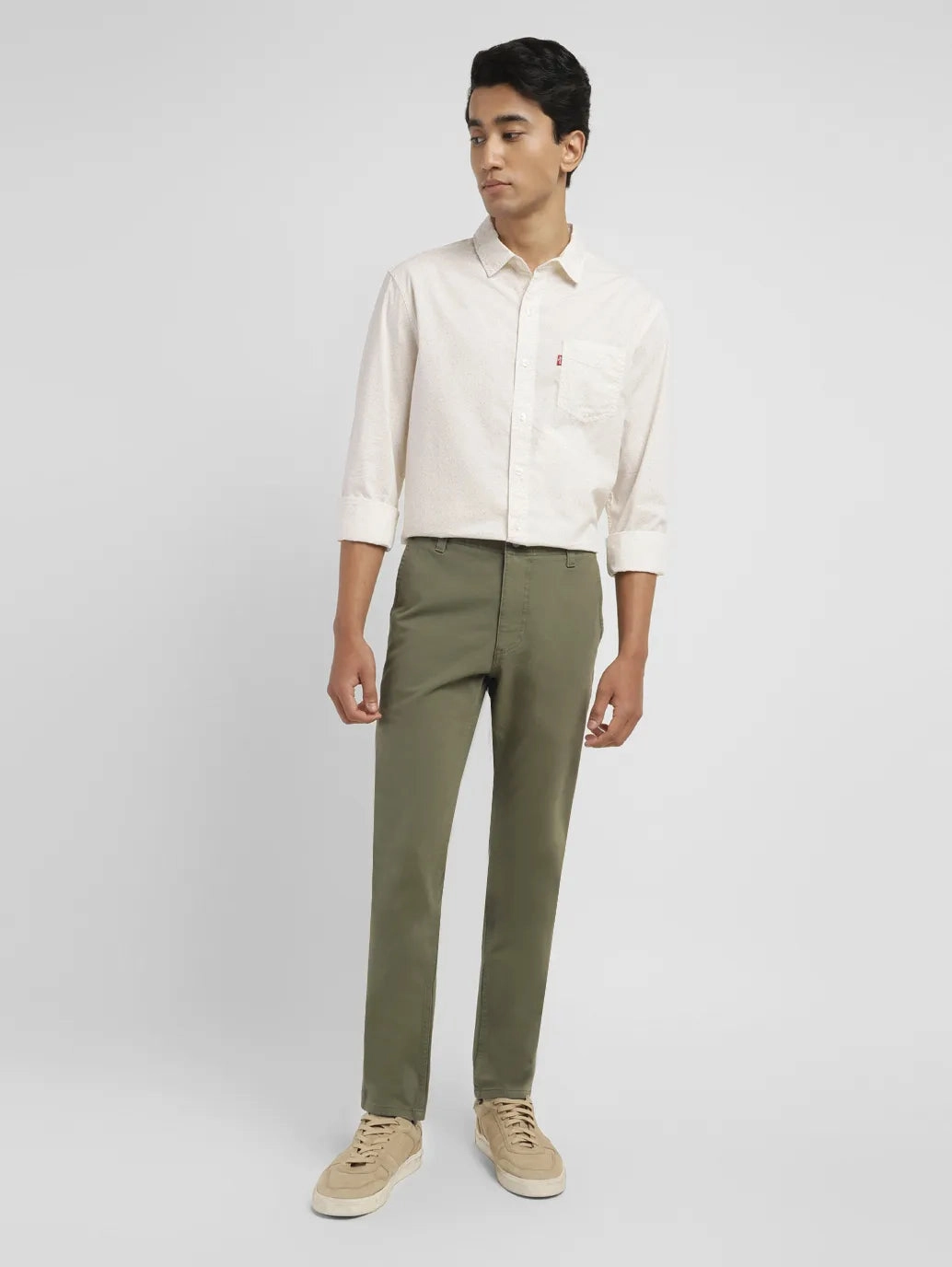 Durable Material Men's 511 Olive Slim Fit Chinos