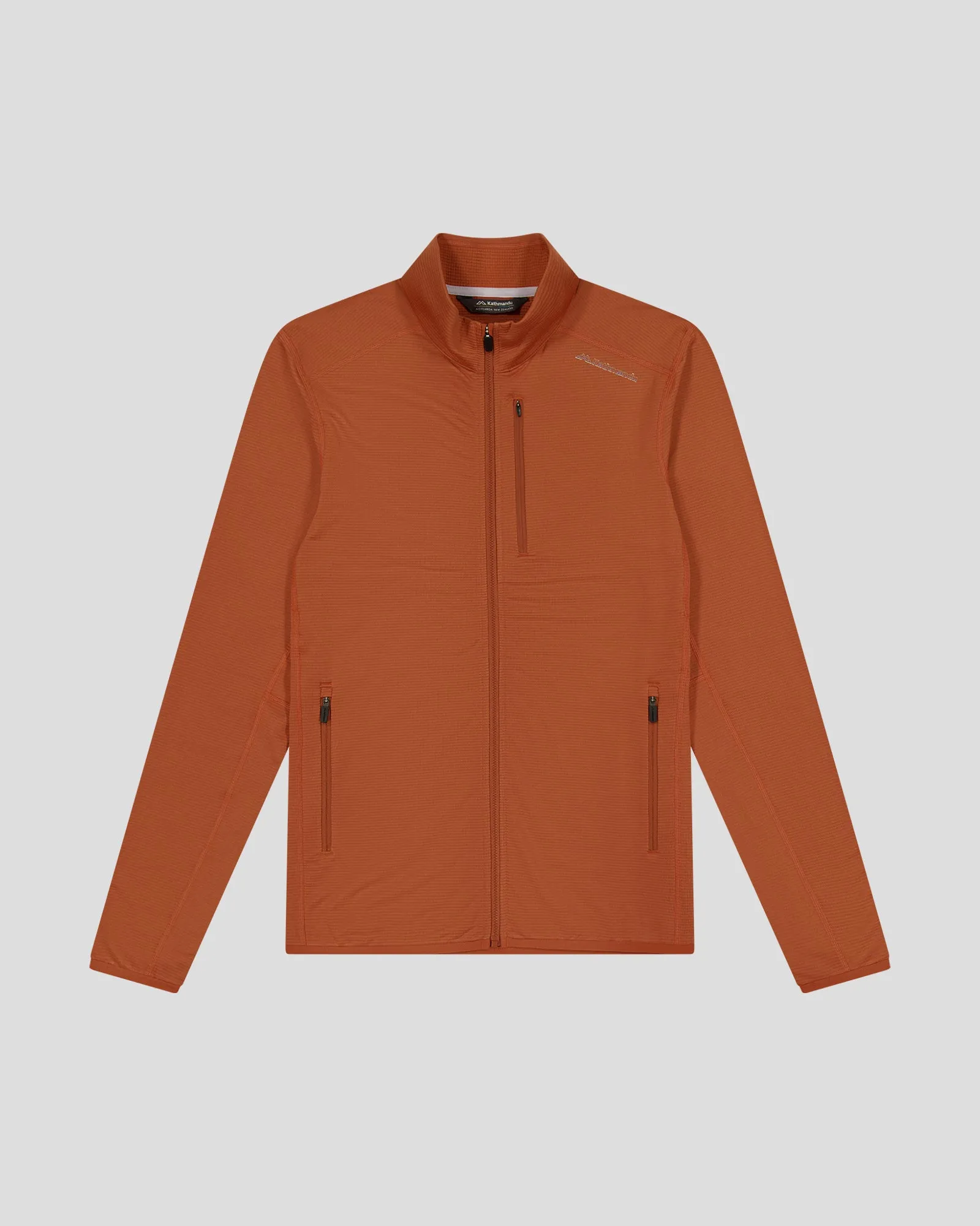 Hidden Ventilation Zones Morning Commute Gear Men's Seeker Fleece Jacket - Copper