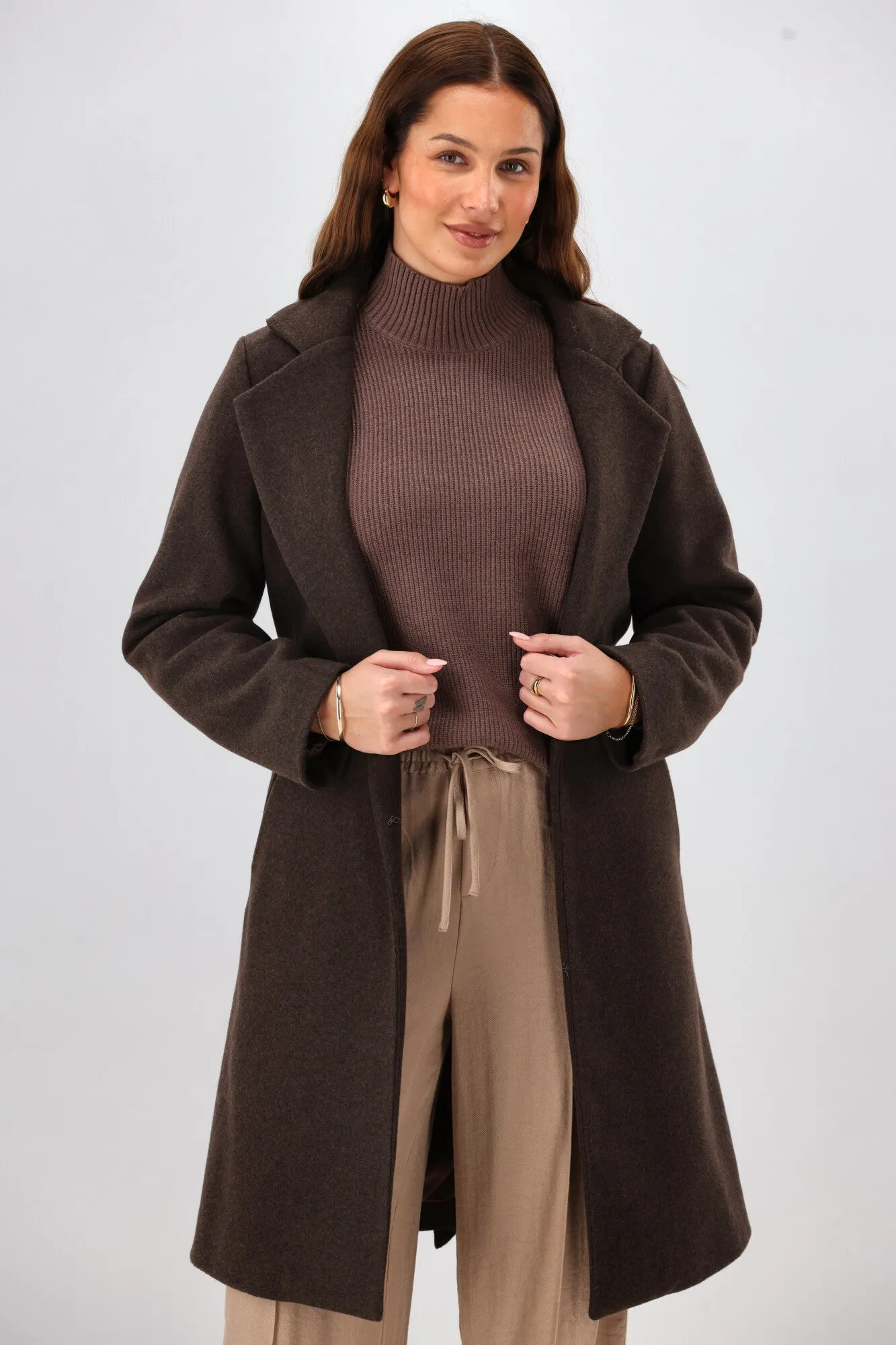 Shine On Label Caspian Winter Coat Cocoa MultiLayerSystem