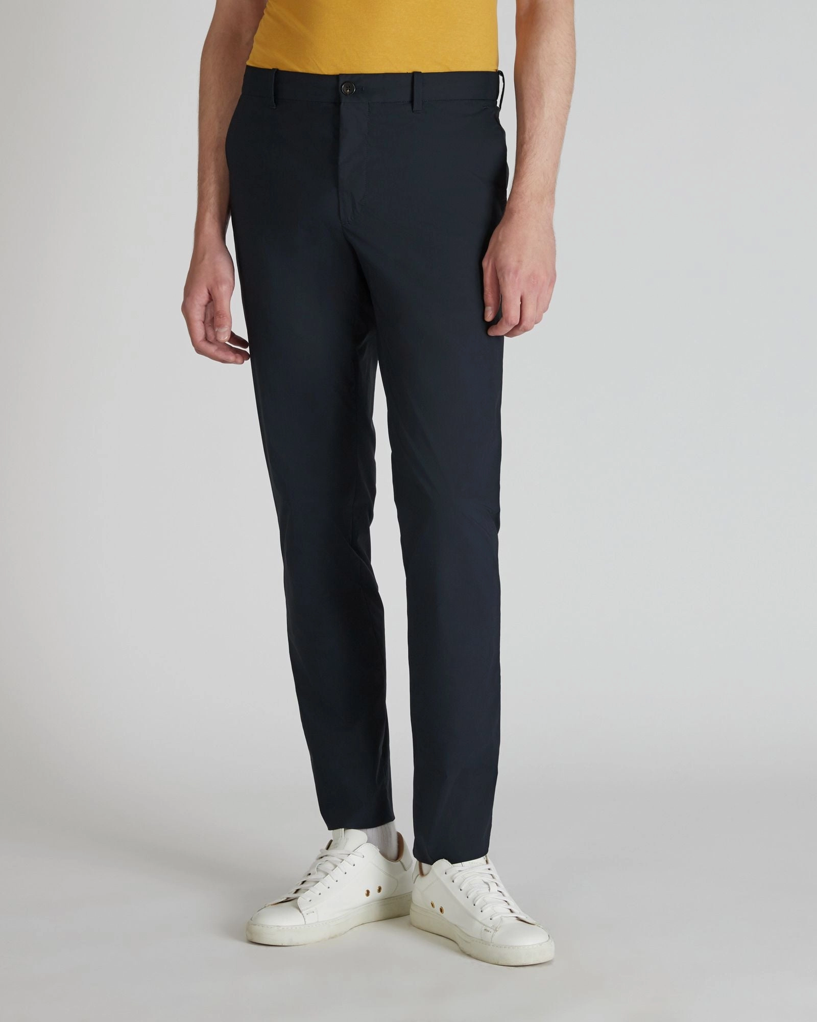 Sport Ready Technical fabric and cotton slim-fit trousers