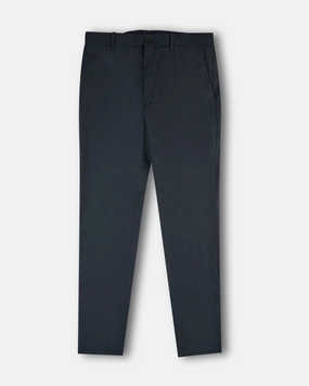 Technical fabric and cotton slim-fit trousers Neutral Look