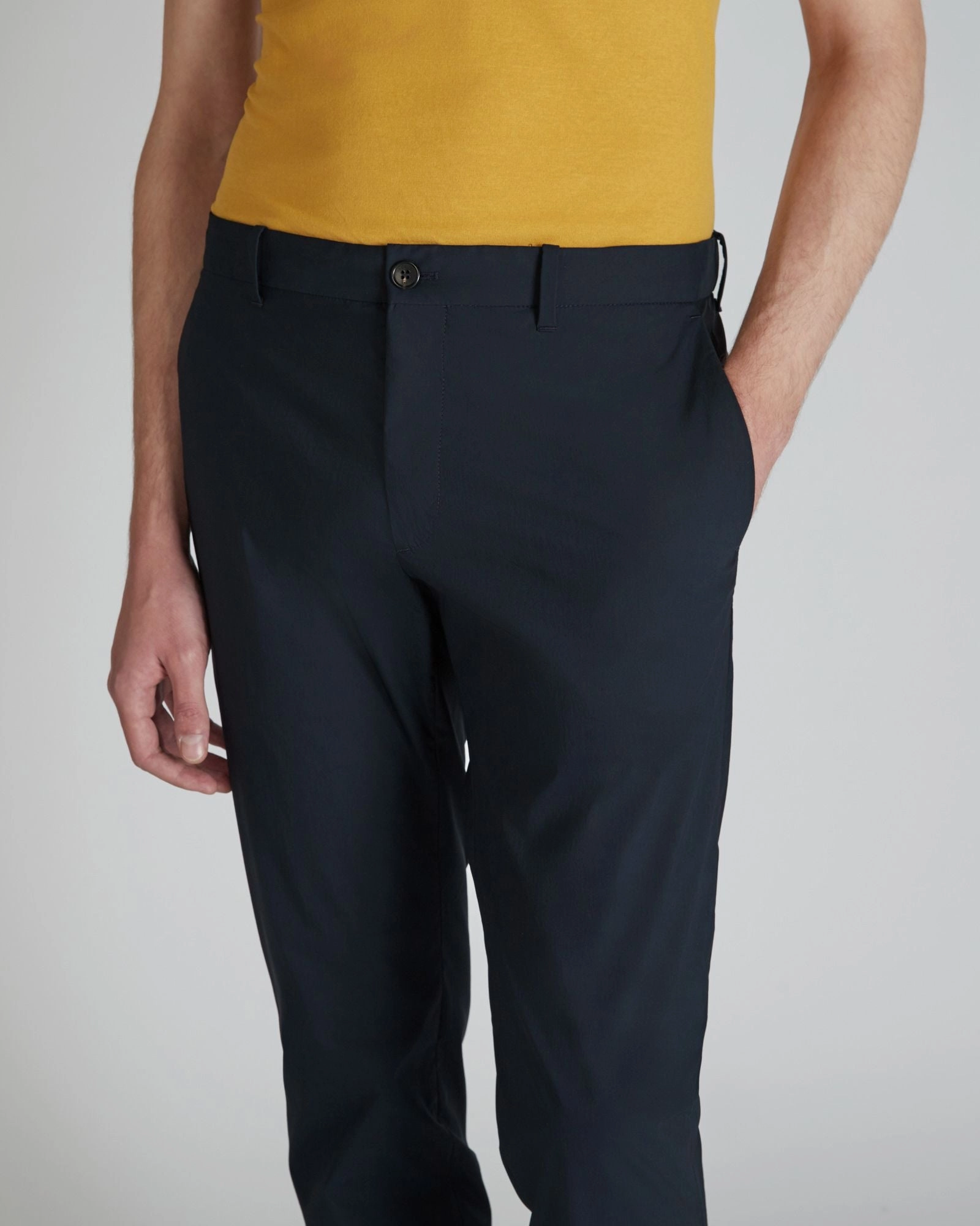 Cozy Stretch Day Adventure Technical fabric and cotton slim-fit trousers
