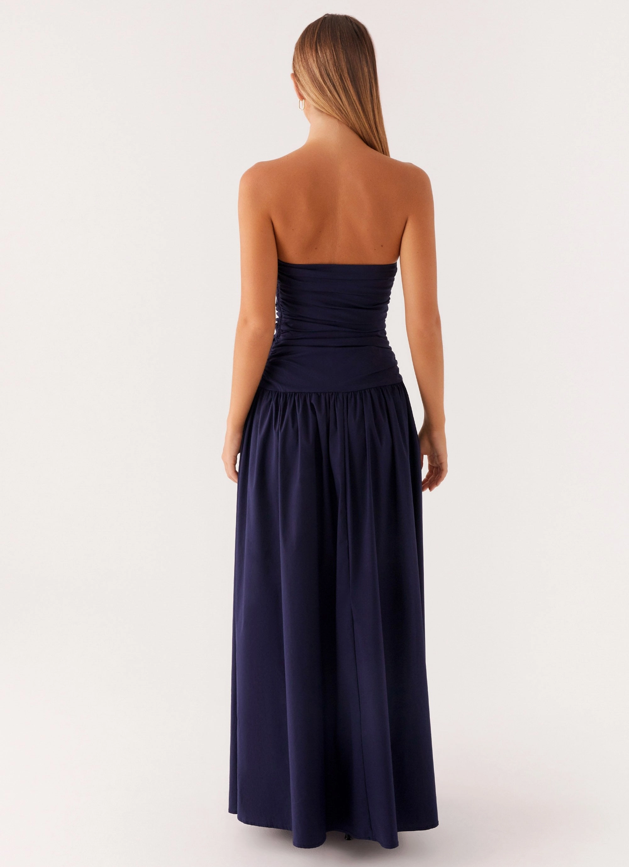 Luxe Mood Carmel Maxi Dress - Navy