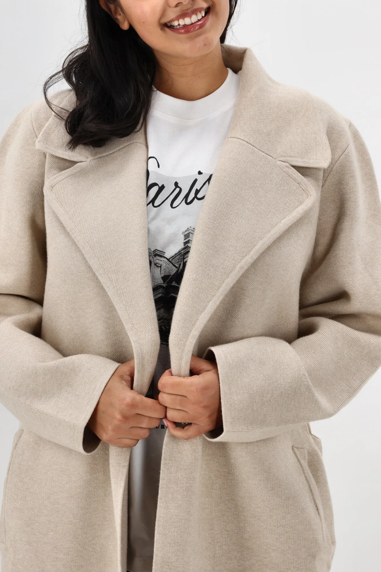 Breathable Lining Design Betty Basics Cosette Coatigan Oat