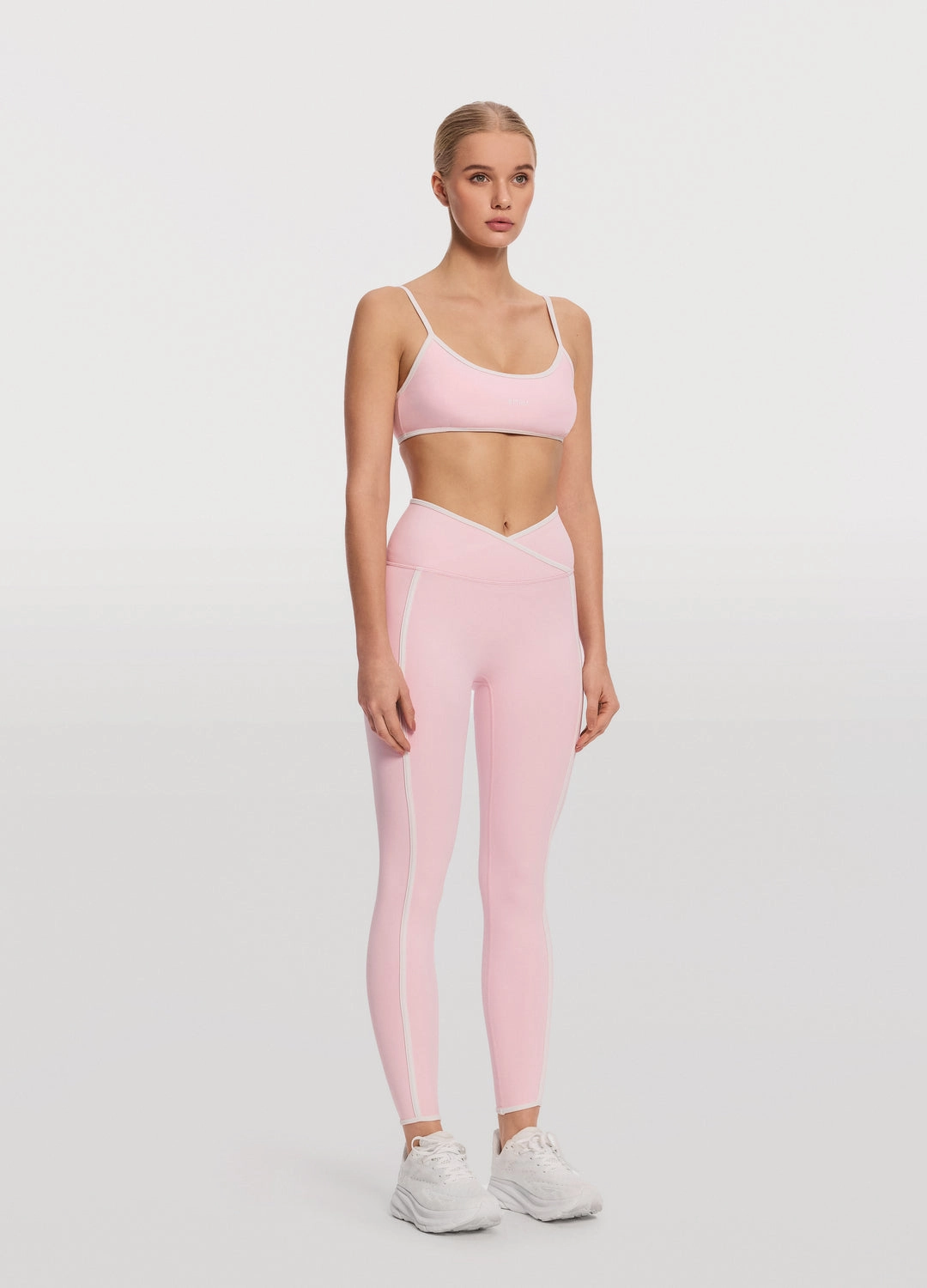 Crossover Waist Leggings Work Commute Slim Fit