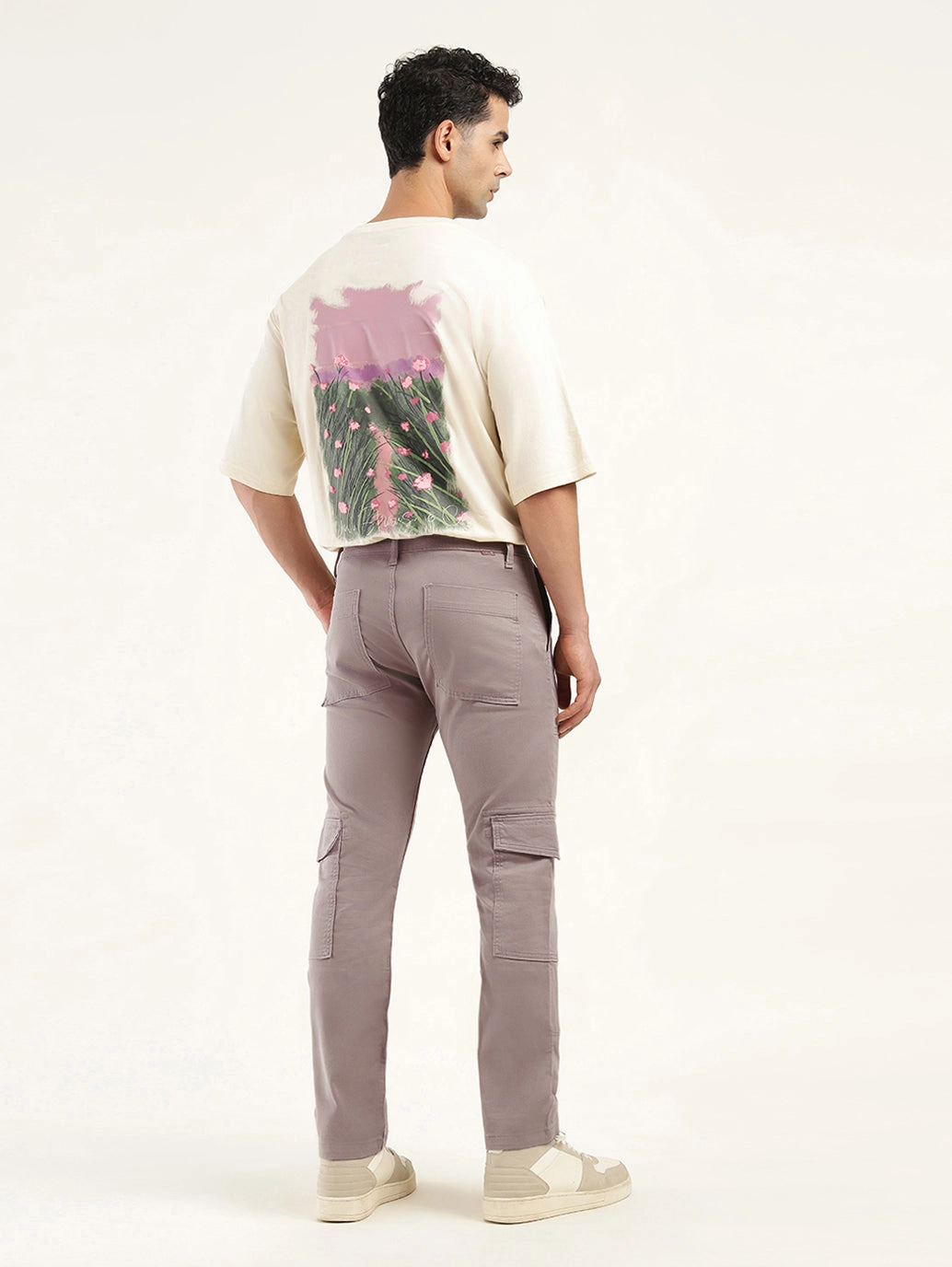 Men's Slim Fit Cargo Trousers Stretchable Fit Soft Material