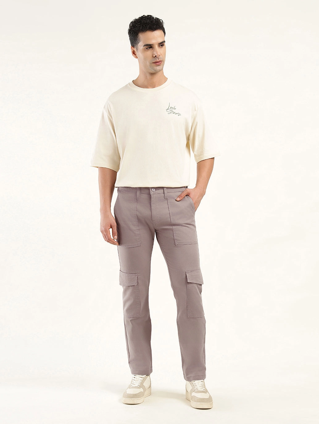 Men's Slim Fit Cargo Trousers Sophisticated Look