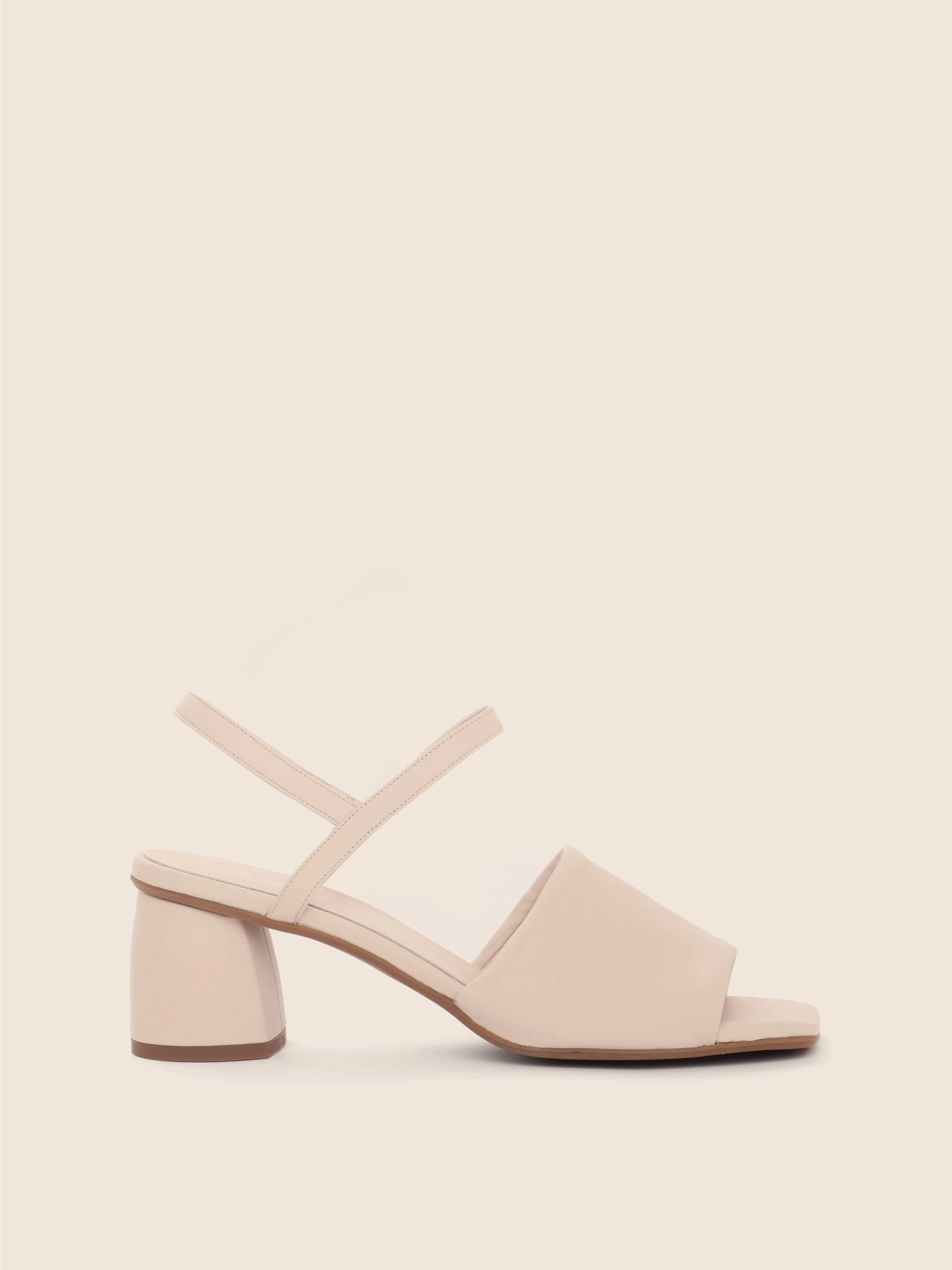 Oliva Cream Heel Day Spark Cutout Style