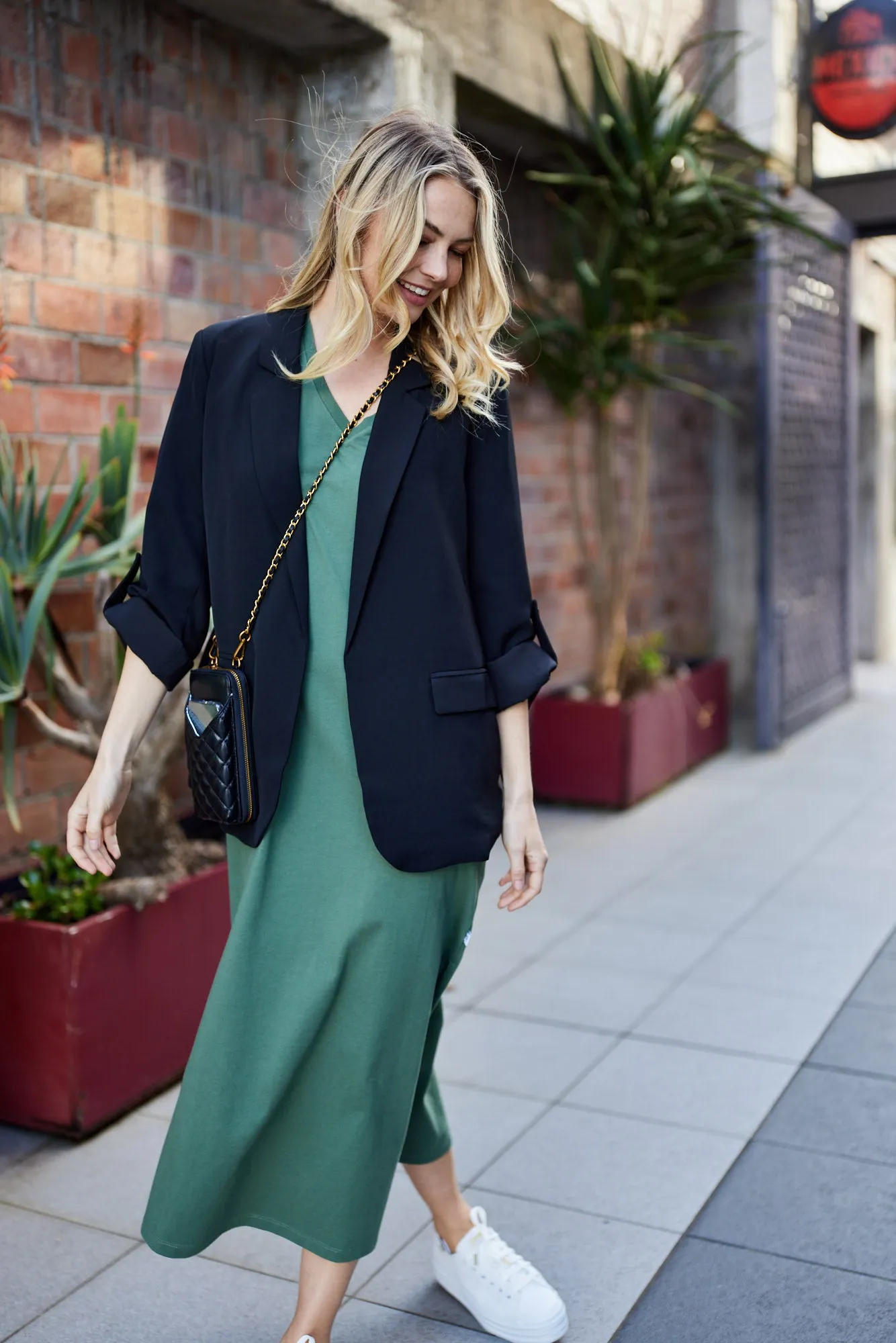 Gloss by Shine On Leone Blazer Black Rainy Day Option