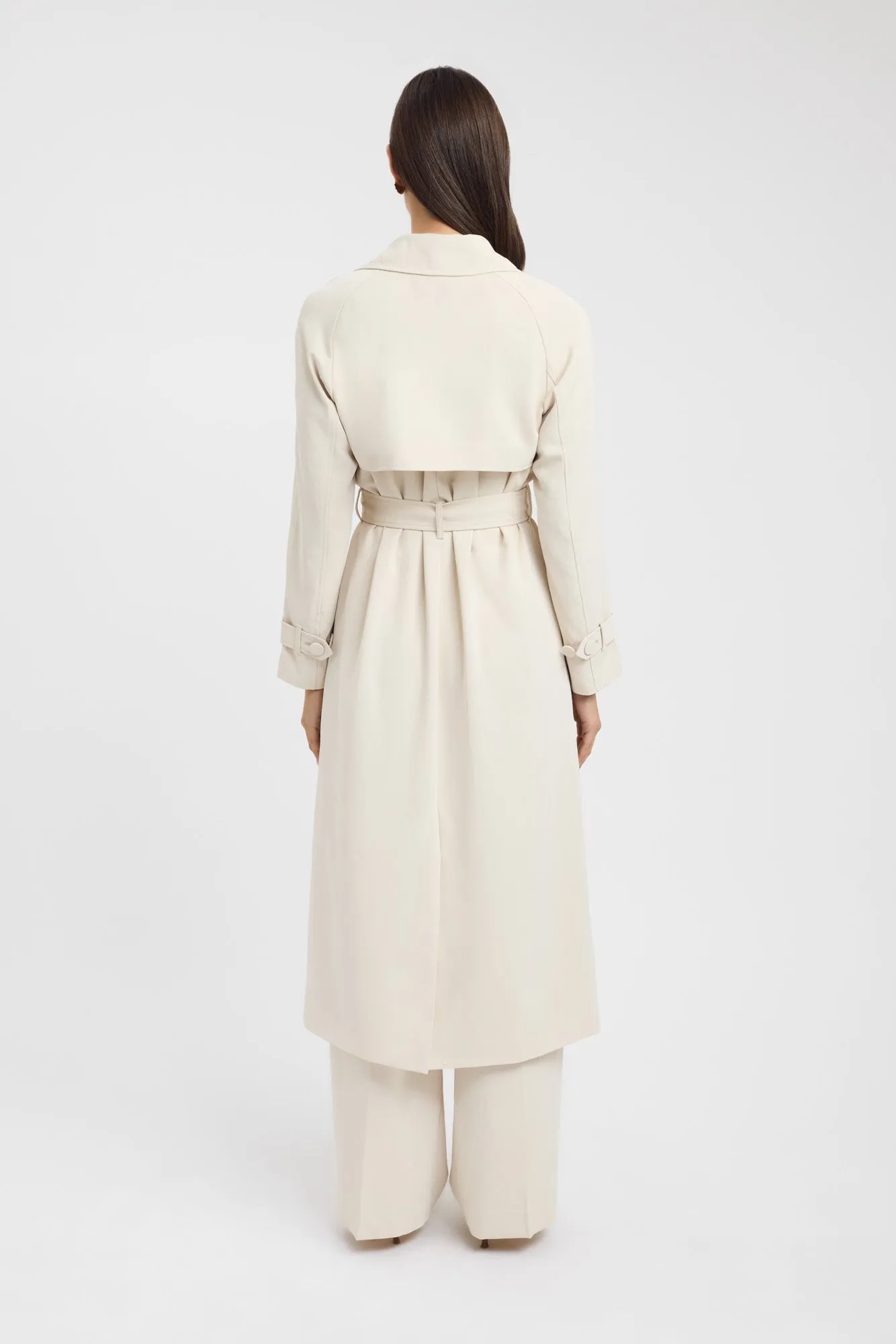 Shawl Lapel Tear Resistant Opal Trench