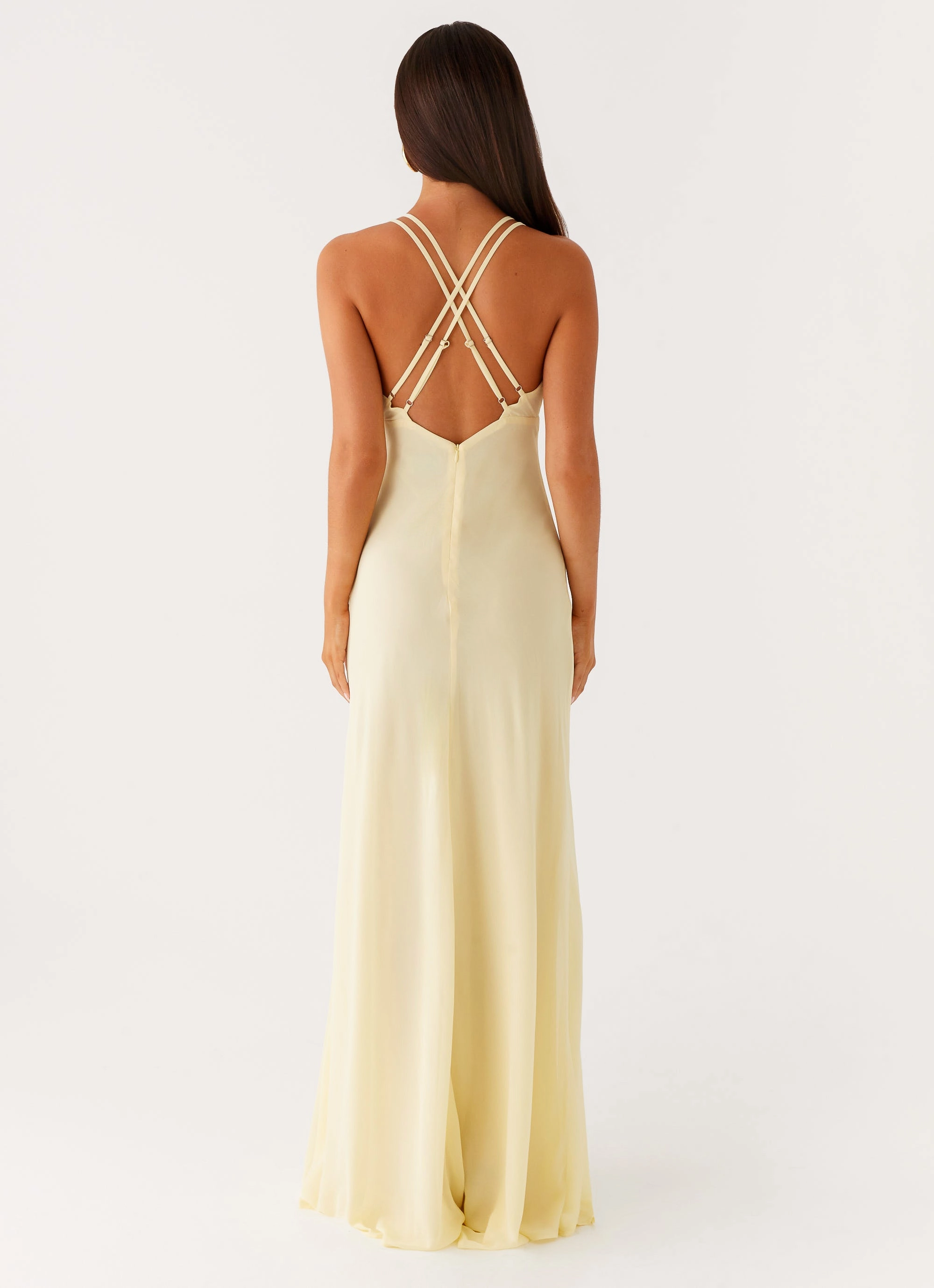 Kacia Maxi Dress - Lemon Skin Tone Airy Movement