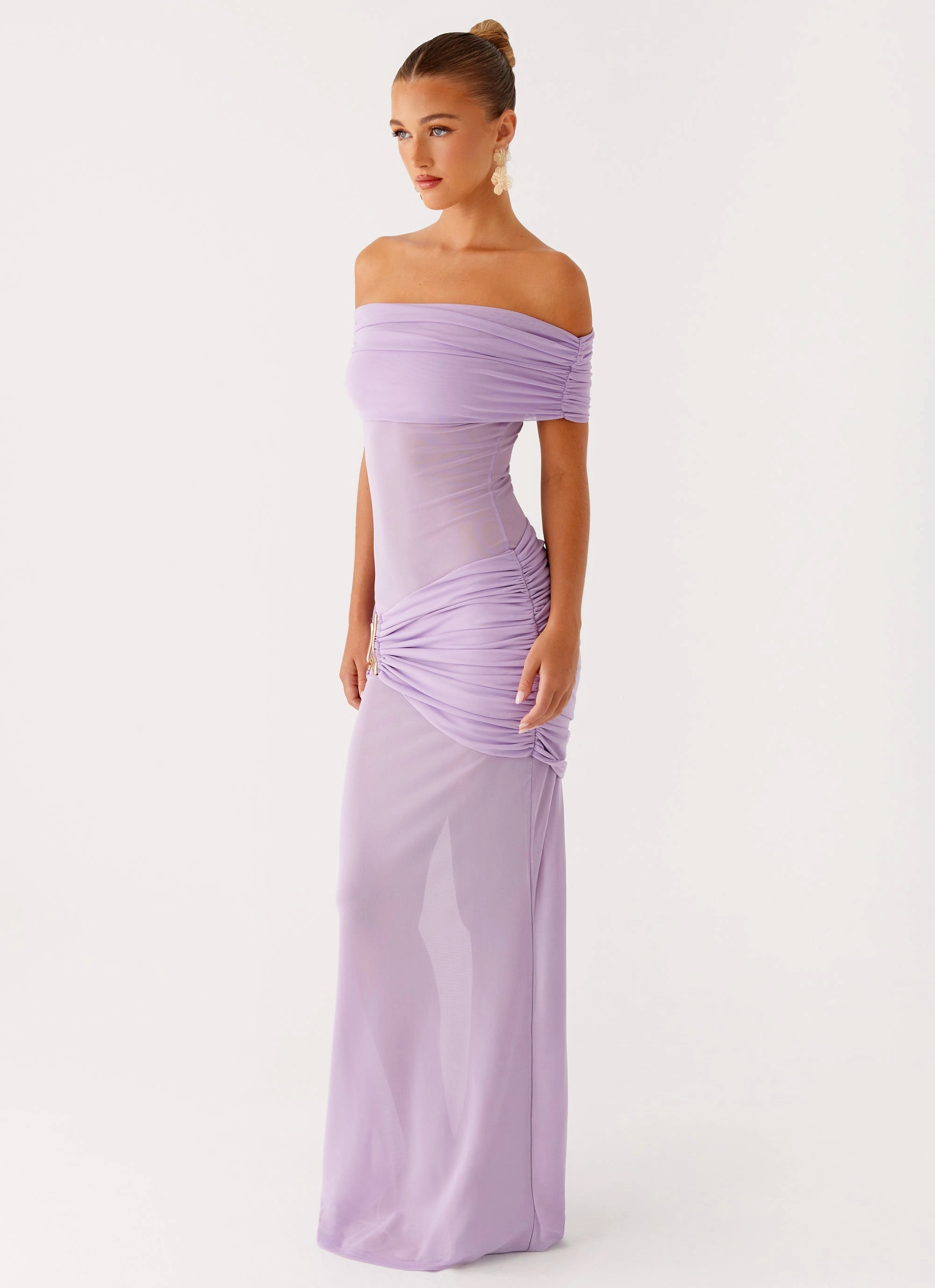 Benji Maxi Dress - Lilac Love Energy BreathableLining