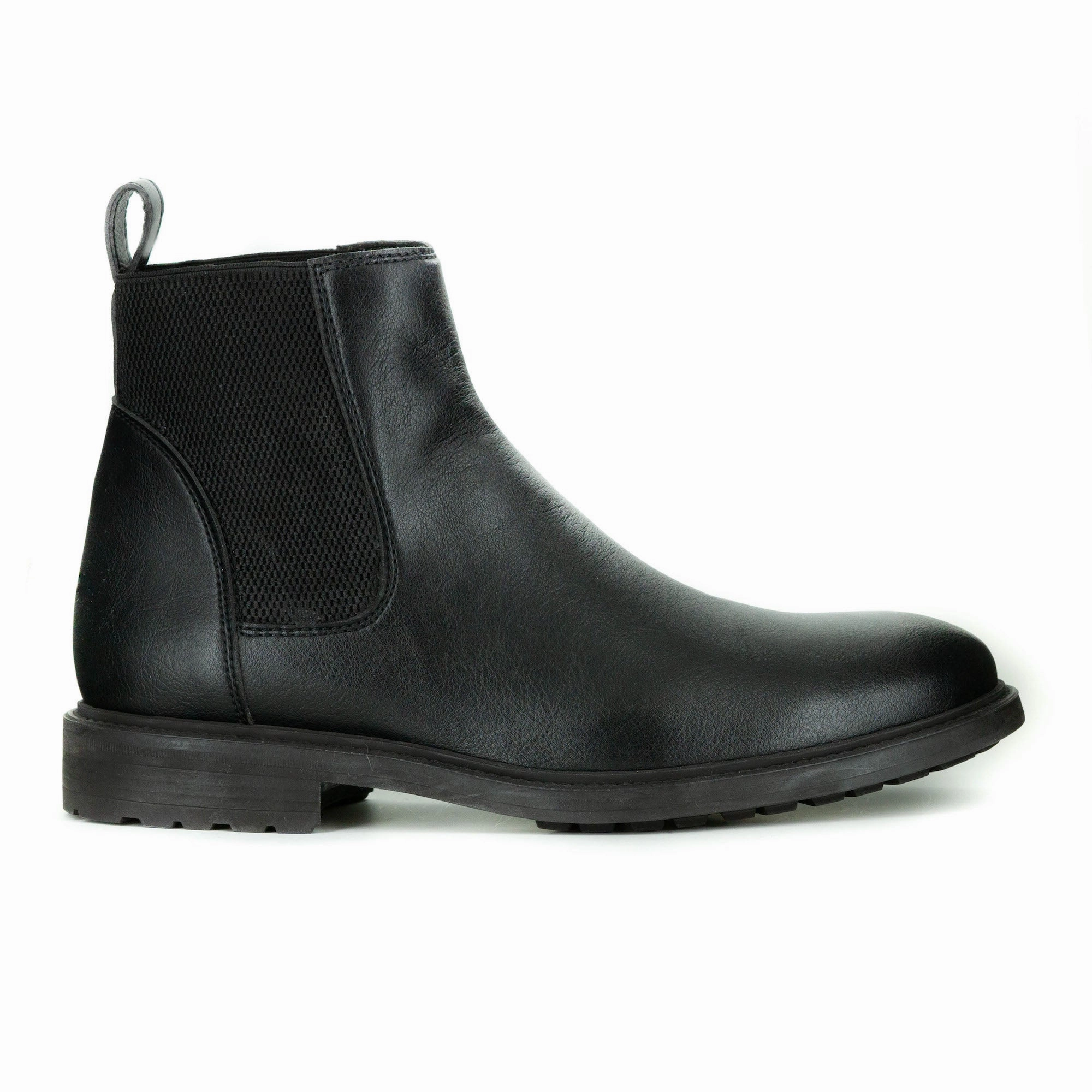 Trail Support All Weather Functional Minimalist Oscar Chelsea Boot in Black from Novacas