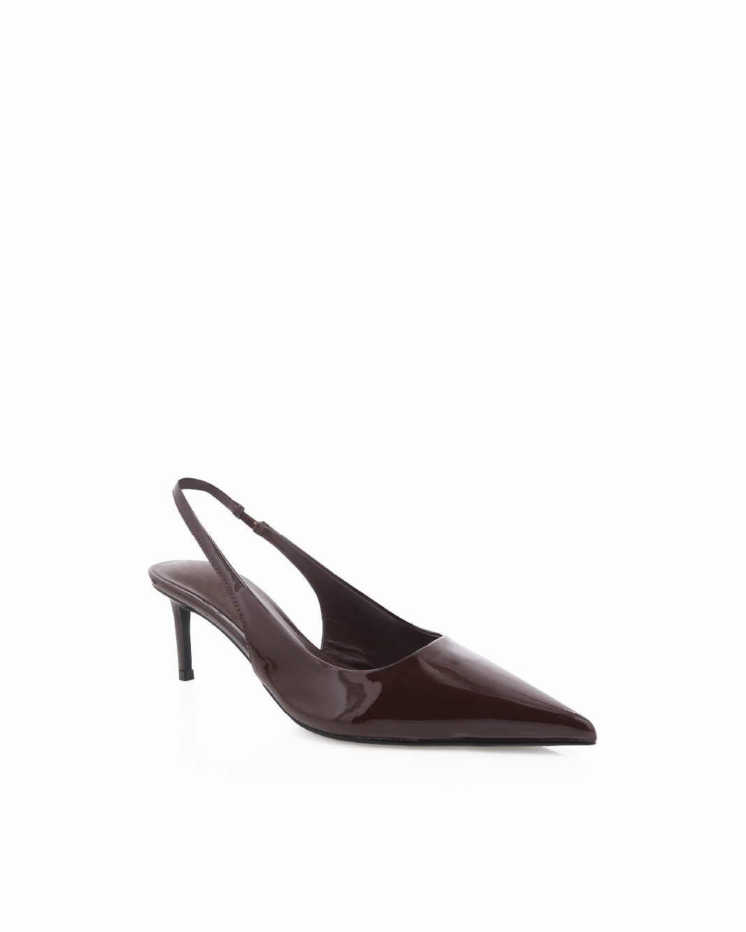 OSKANNA - CHOCOLATE PATENT Peep Cut