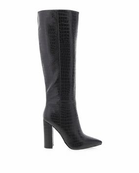 MILLA WIDE FIT - BLACK CROC Flexible Frame Night Travel Durable Shell All Day Worker