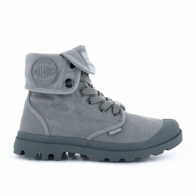 Baggy Canvas Boot in Titanium from Palladium Premium Support Feather Light Night Travel