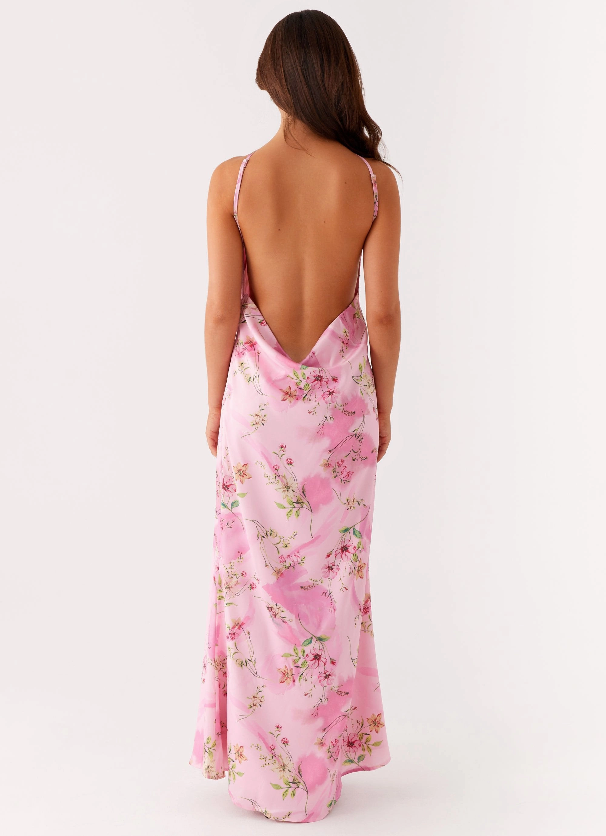 summer look Pascal Maxi Dress - Pink Floral Print
