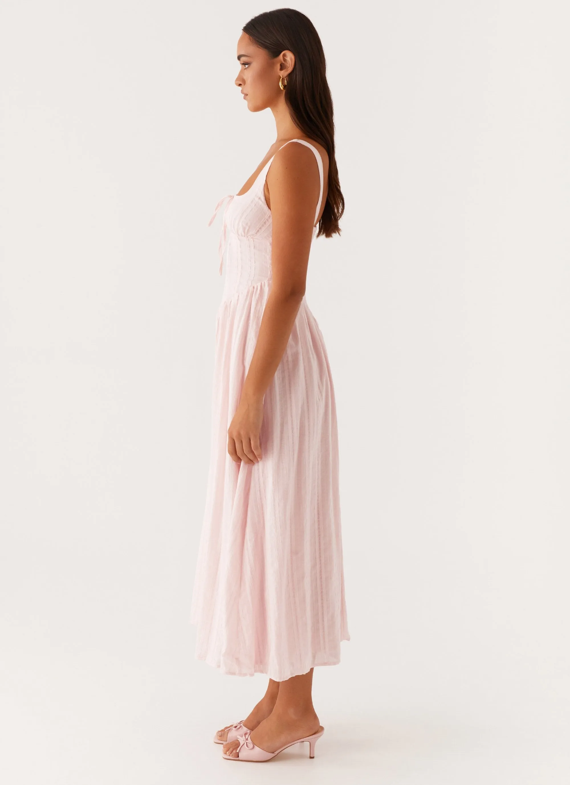 Timeless Energy Chic Energy Pascuelle Midi Dress - Pink