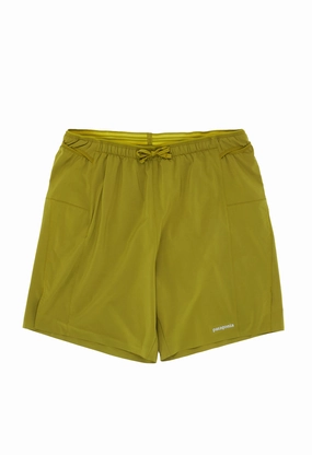 Patagonia Men's Strider Pro Shorts - 7 in. - Graze Green Breeze Friendly Patchwork Design