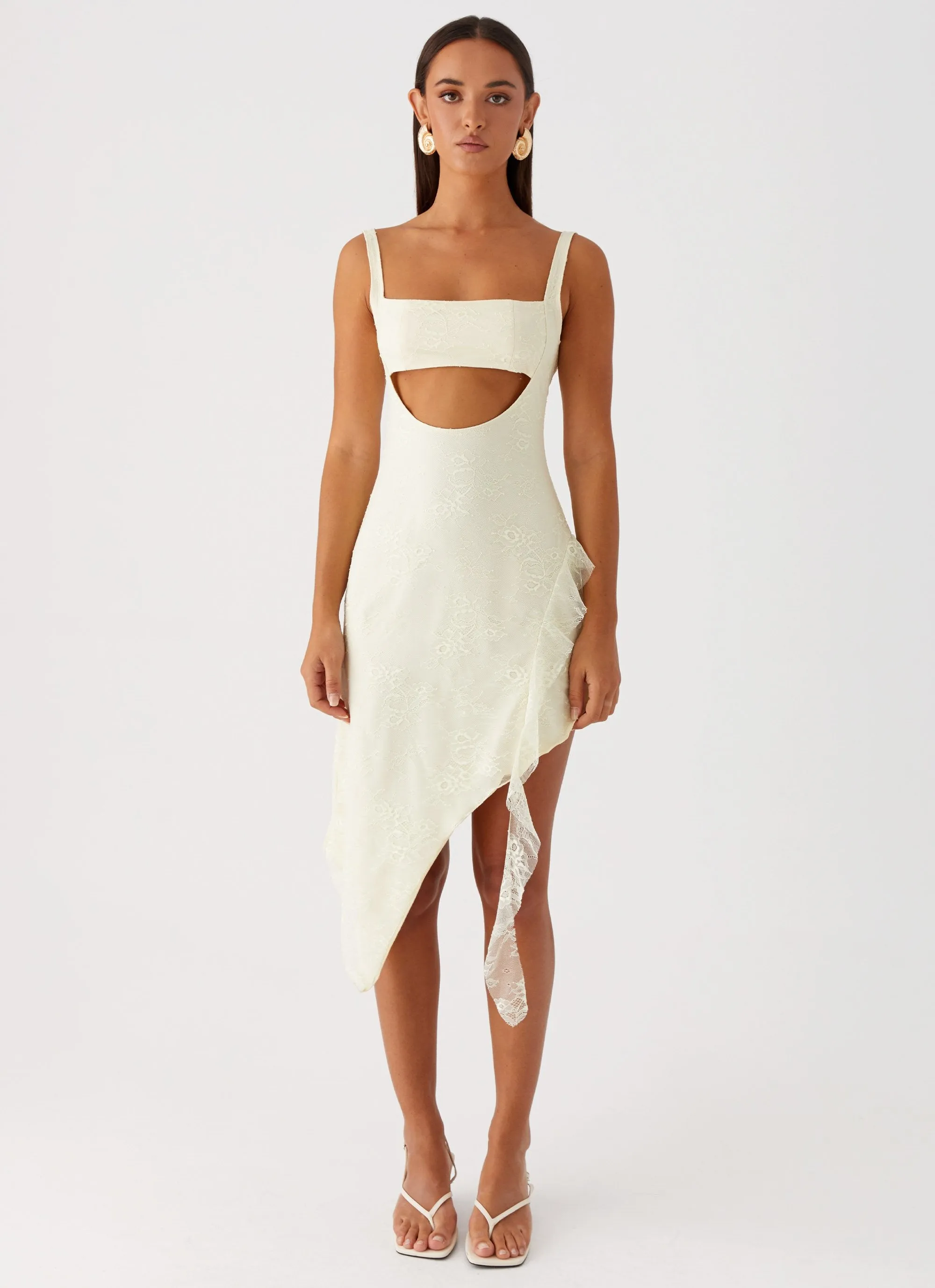 UV-Resistant Gentle Glow Patricia Midi Dress - Yellow