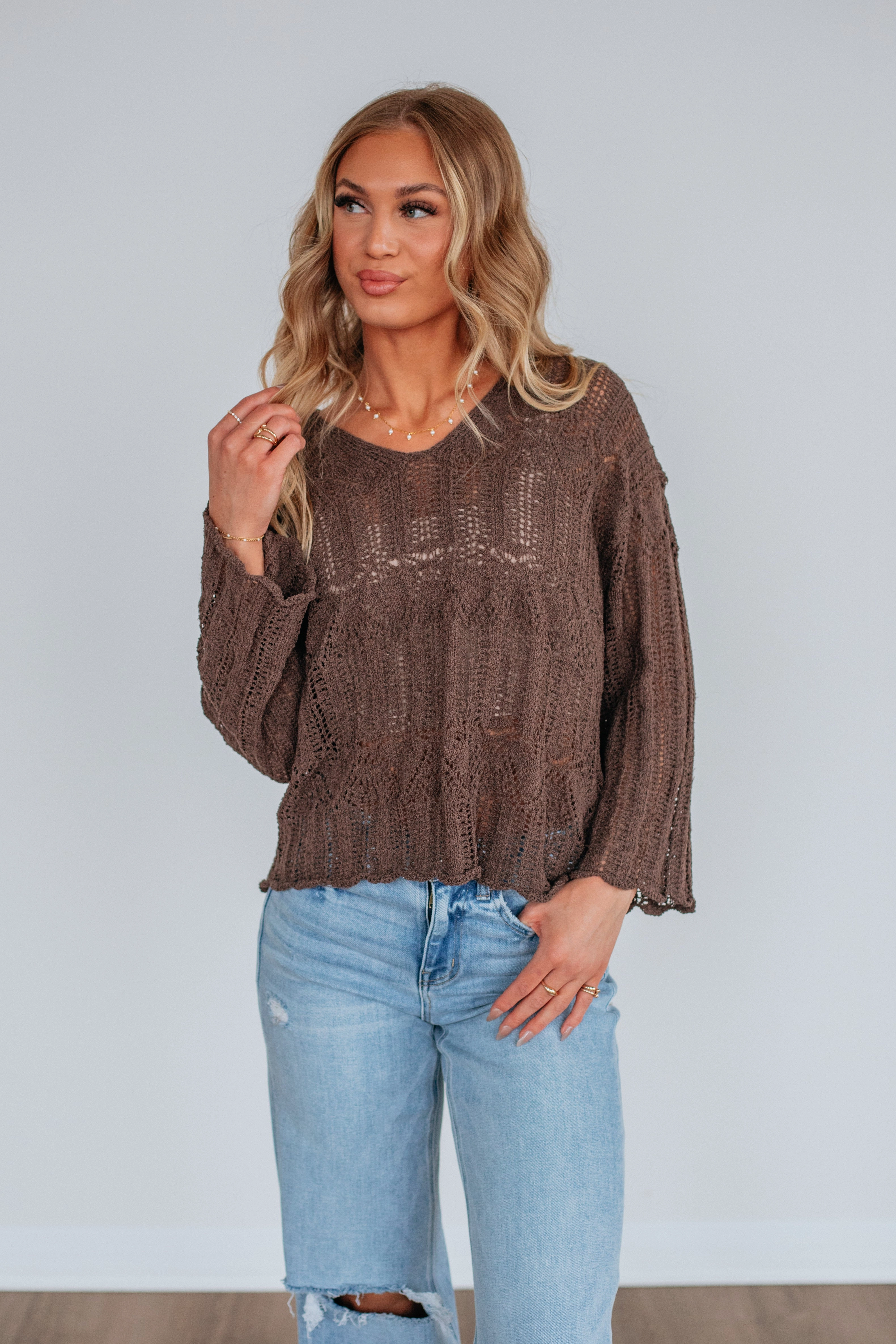 Relaxed Stretch Patterson Sweater