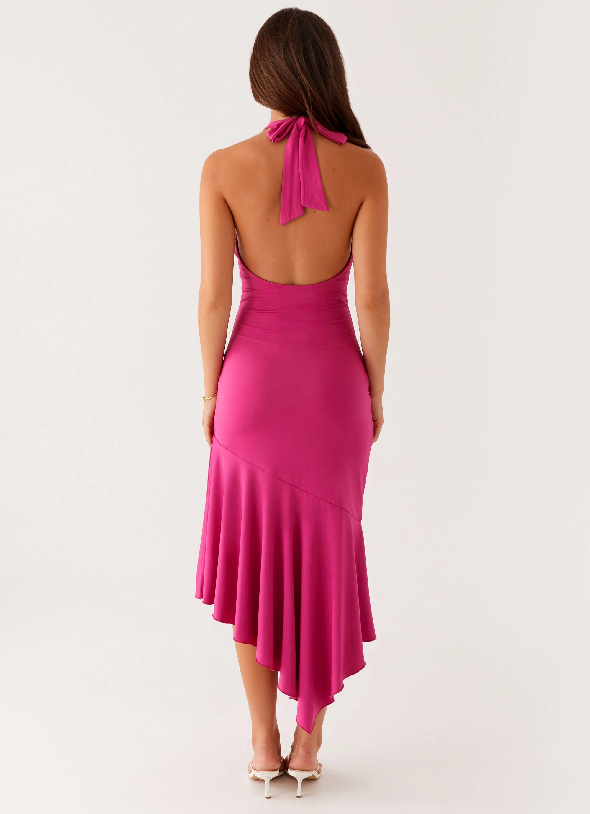 Blue Sky Perdita Midi Dress - Fuchsia