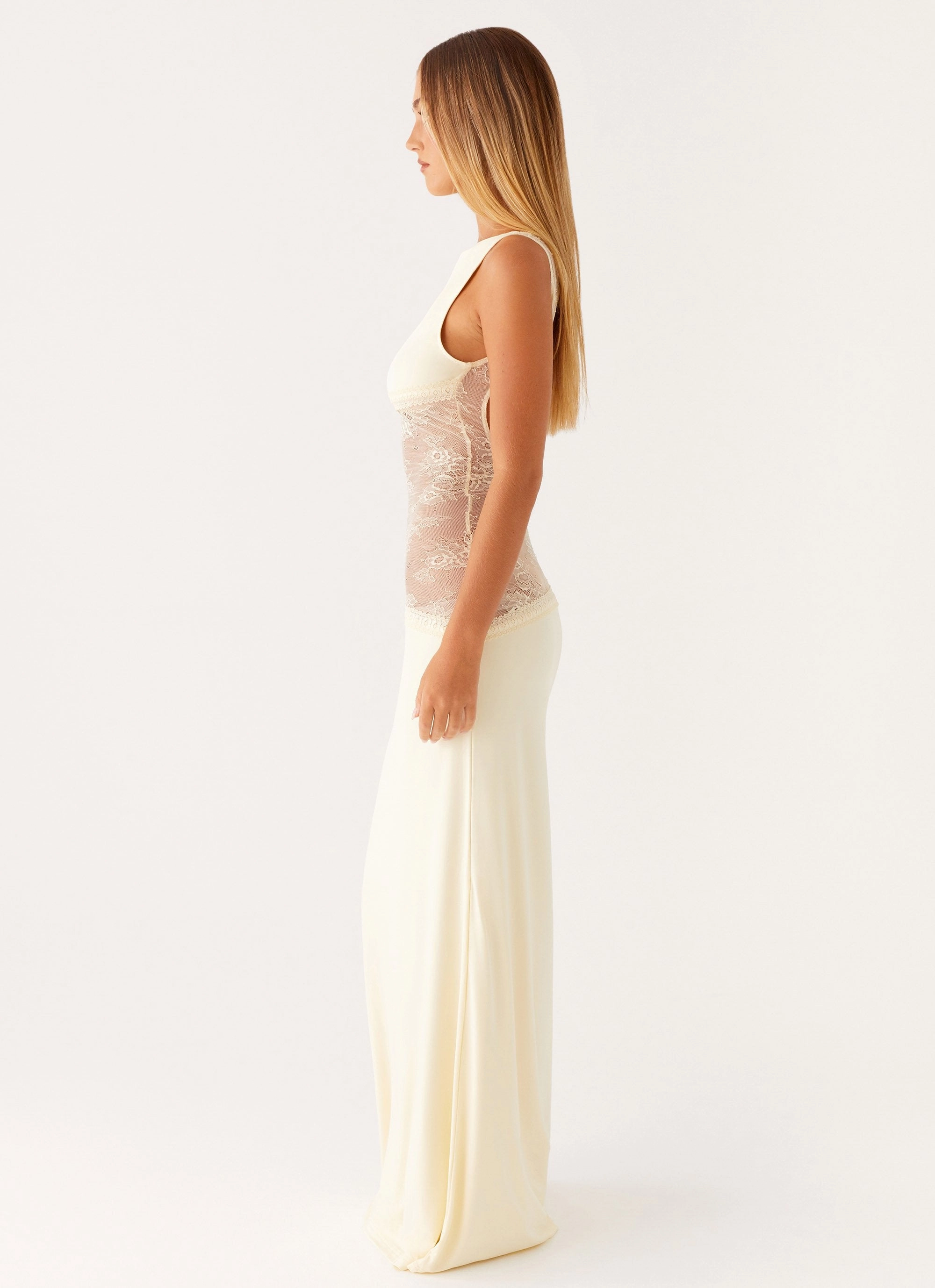 Romantic Soft Runway-Ready Lucinda Maxi Dress - Yellow