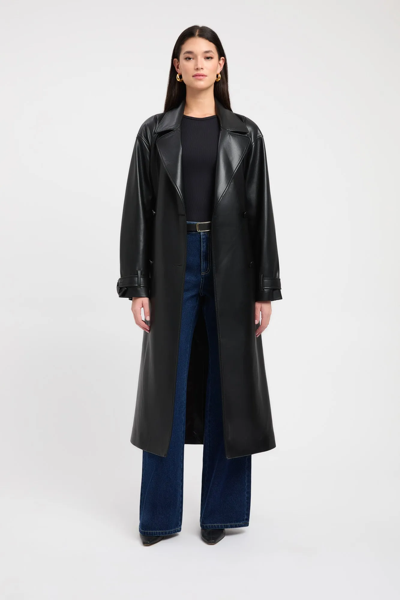 High Neck Phoenix Trench Coat