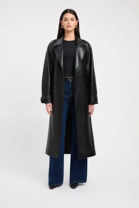 Adjustable Hood System Elastic Hem Adjustment Phoenix Trench Coat