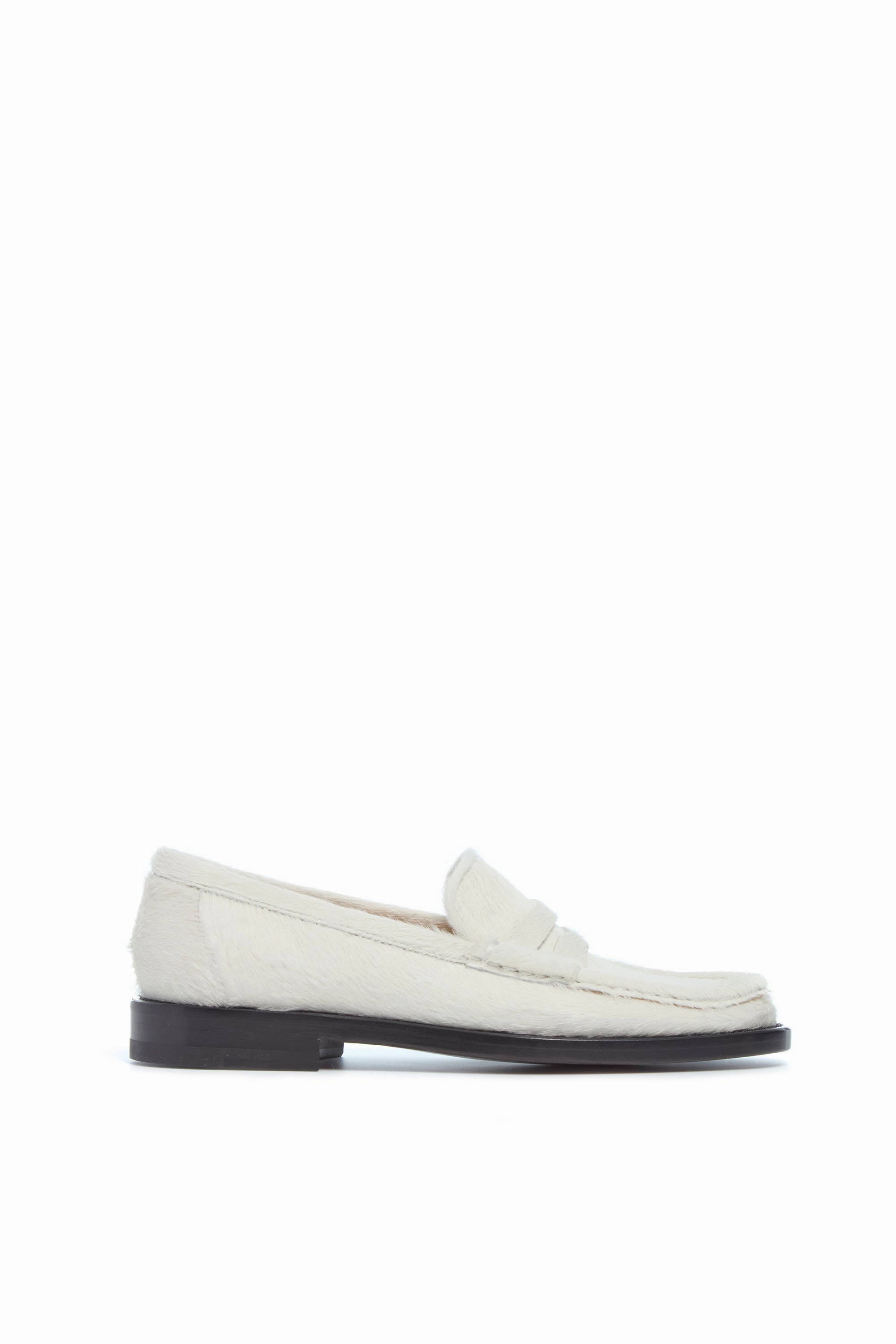 Business Mood Pierre Loafer in Ivory Pony Hair
