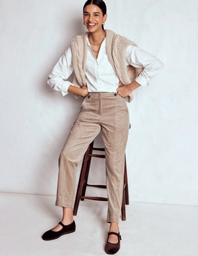 Casual Essentials Bootcut shape Pimlico Cord Trousers-Nutmeg