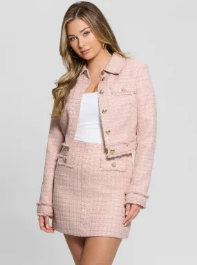 All Weather Protection Pink Daphnee Cropped Jacket